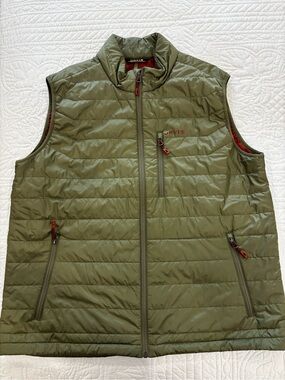 Orvis Olive Green Quilted Packable Men’s Vest